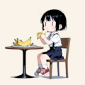 バナナを食べる 3枚目