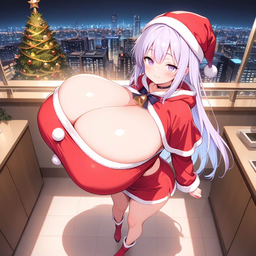 サンタコスおっぱい