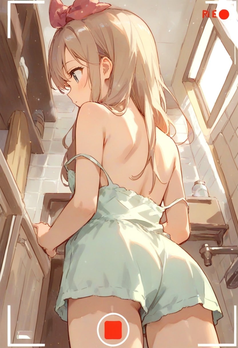 脱衣所(水彩タッチ)(R-15)(2)