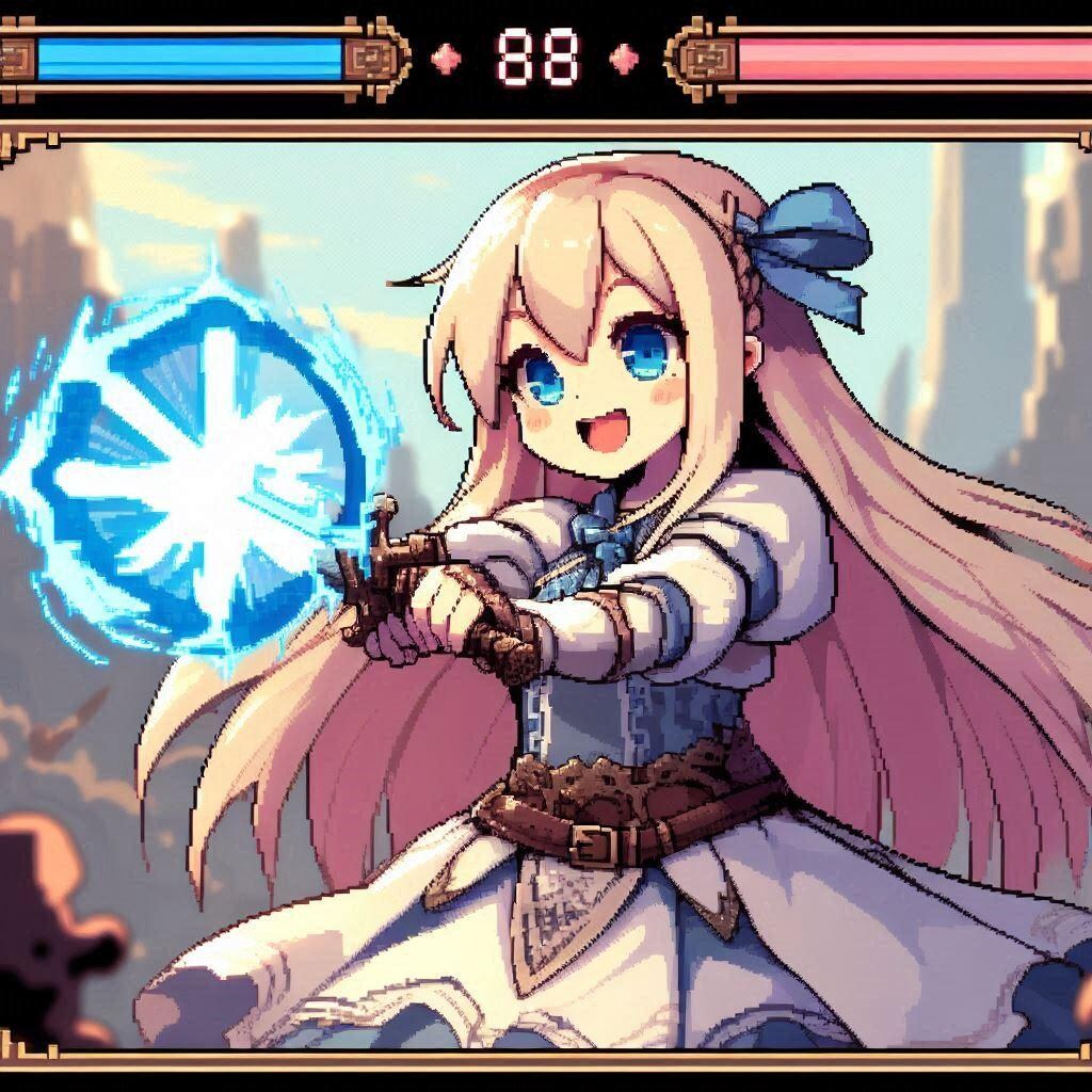 ゼルダ風ゲームの小さな女の子