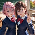25. Date, Aira and Momo, School. 6枚目