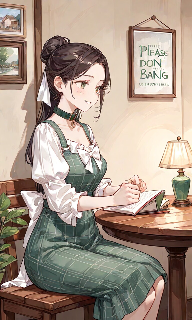 カフェのお団子頭 | の人気AIイラスト・グラビア