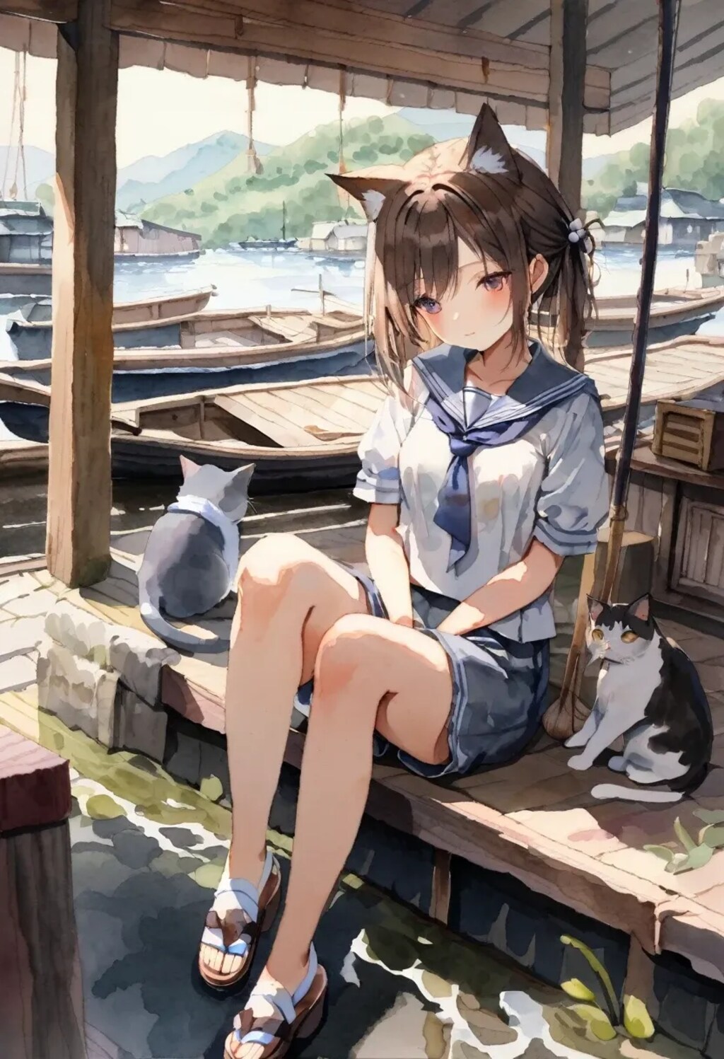 舟屋の少女たち