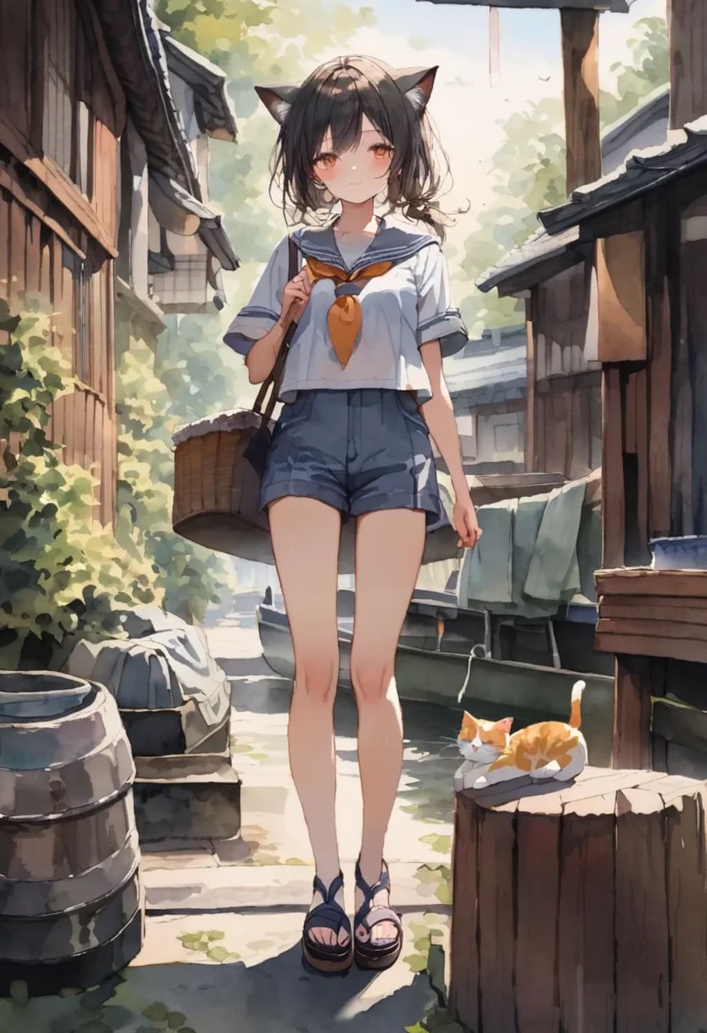 舟屋の少女たち