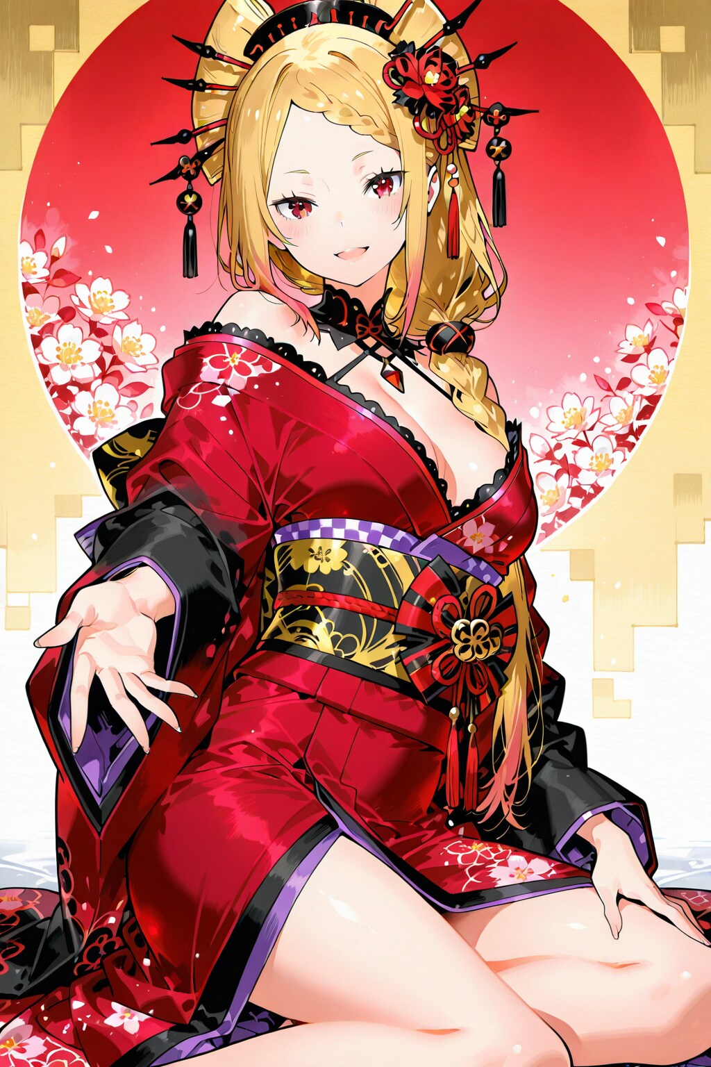 花魁姿のプリシラ
