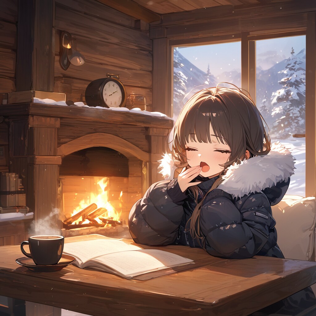 暖かくてつい寝ちゃってたわ・・・。 | の人気AIイラスト・グラビア