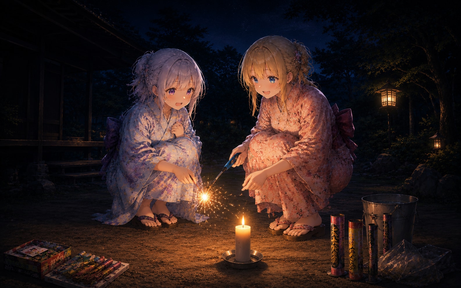 初めての花火