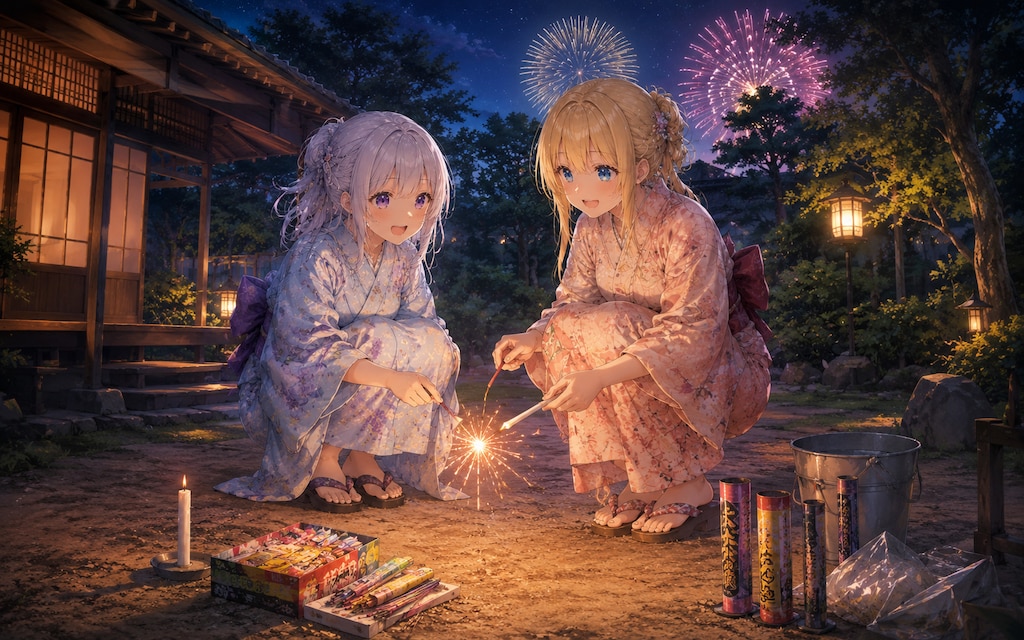 初めての花火