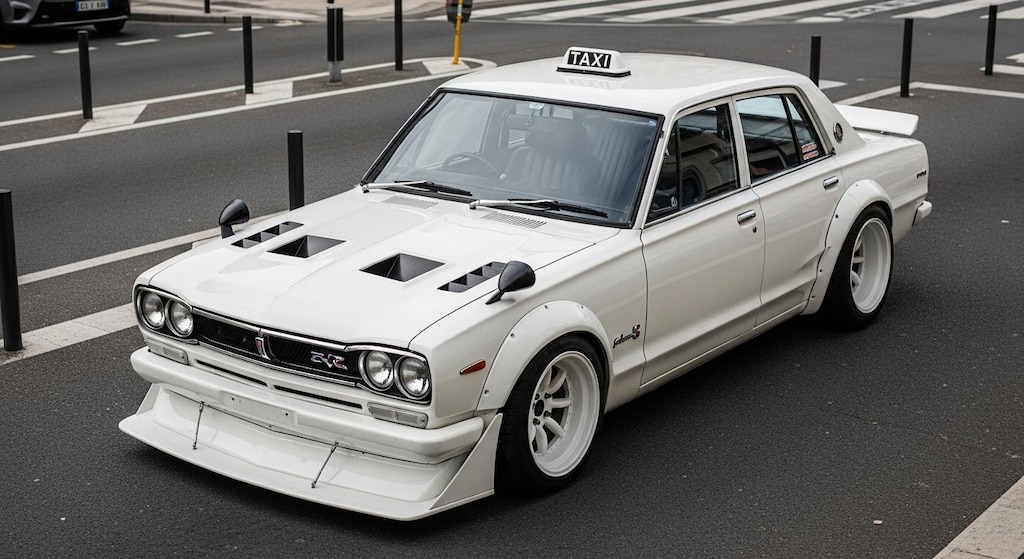 スカイラインセダンタクシーのドリ車
