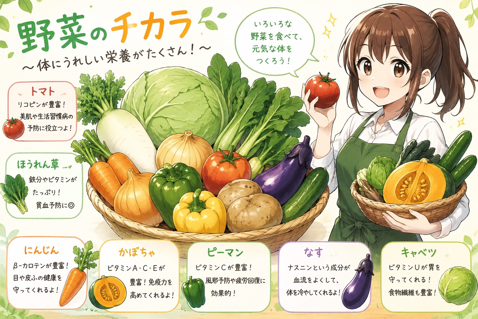 野菜のチカラ! | の人気AIイラスト・グラビア