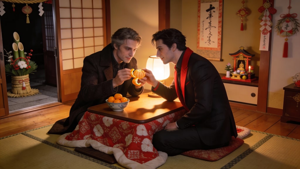 お題-ちちぷい年末年始-9-炬燵-