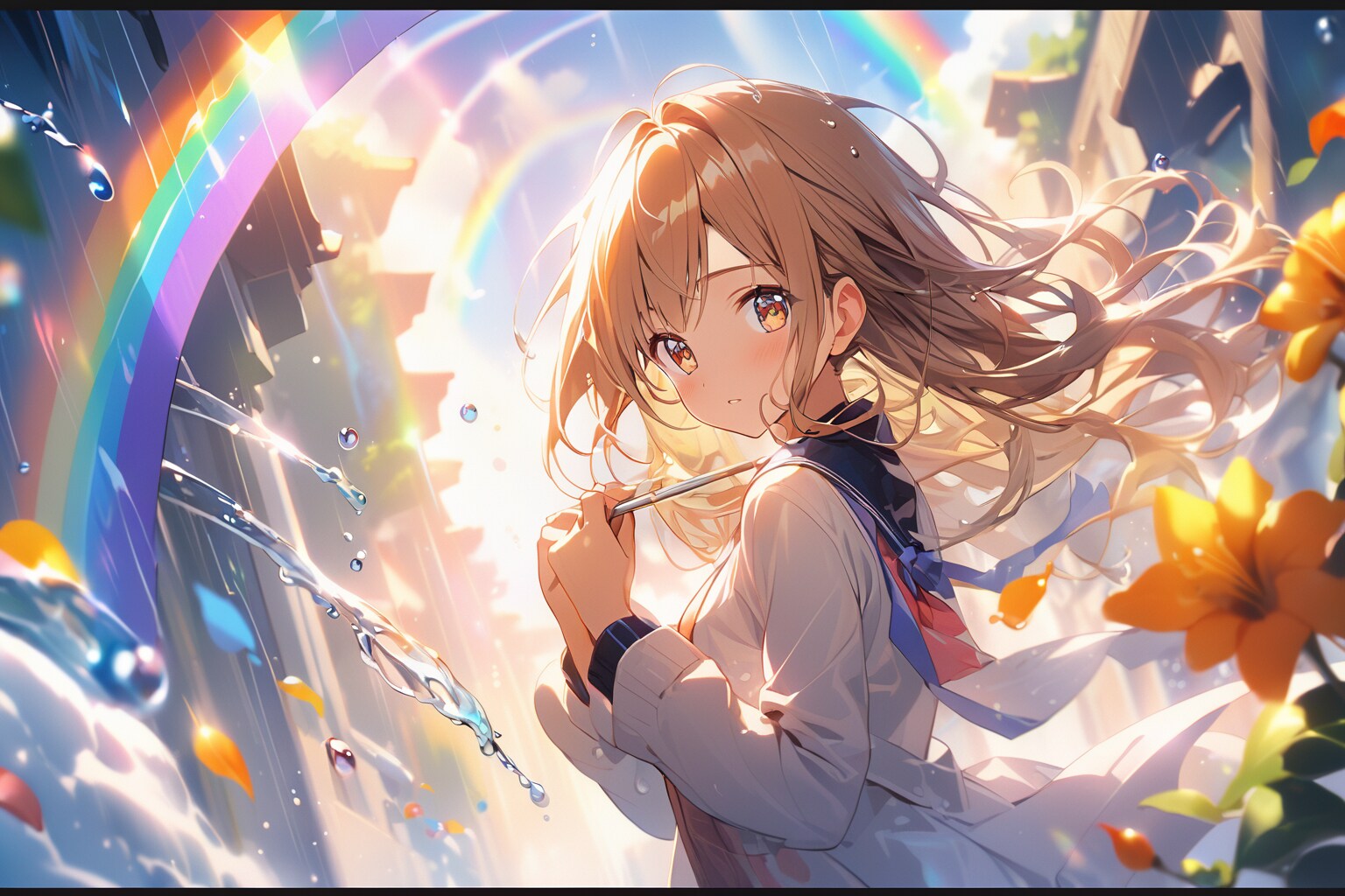 雨晴れた