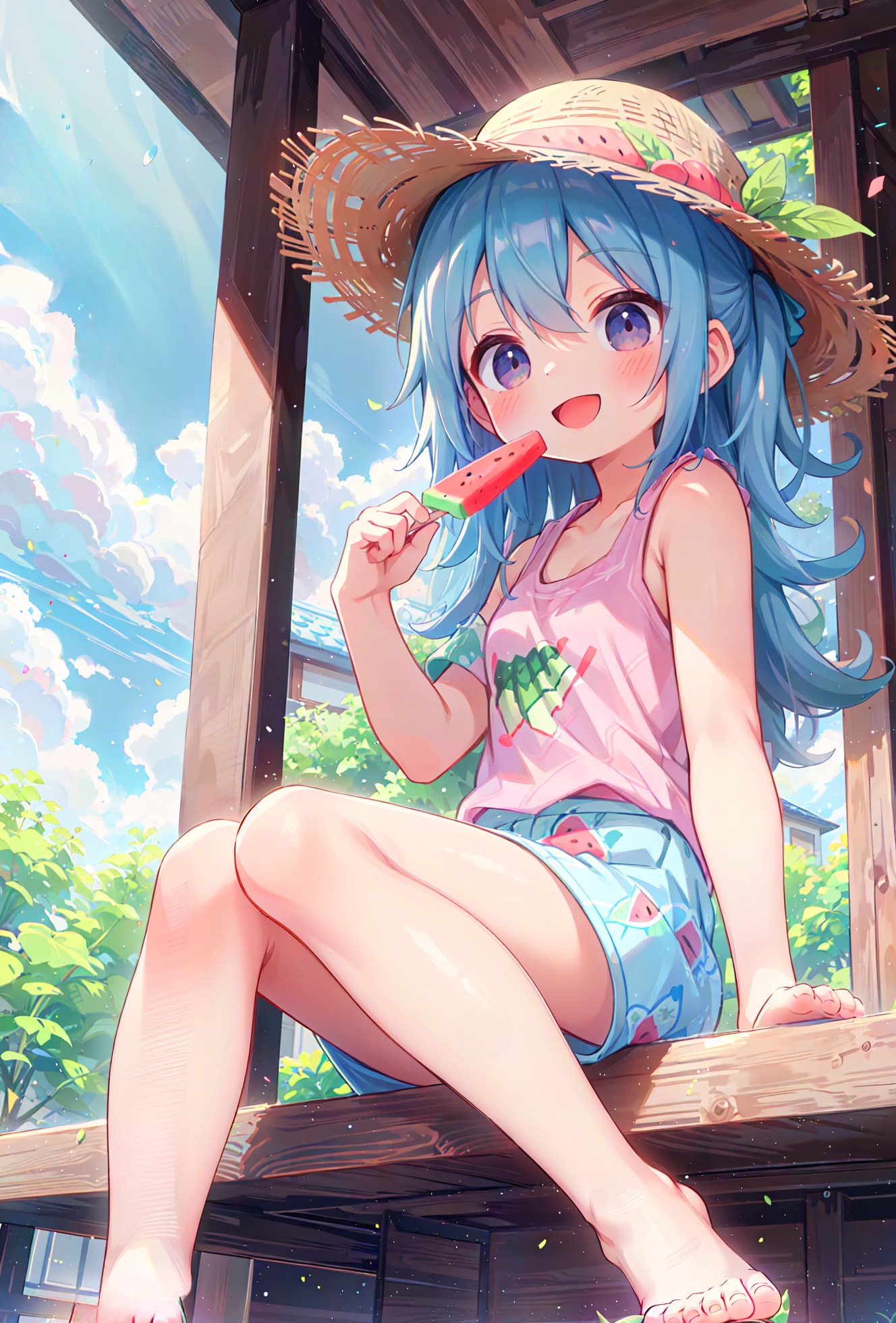 夏休みおばあちゃん家で