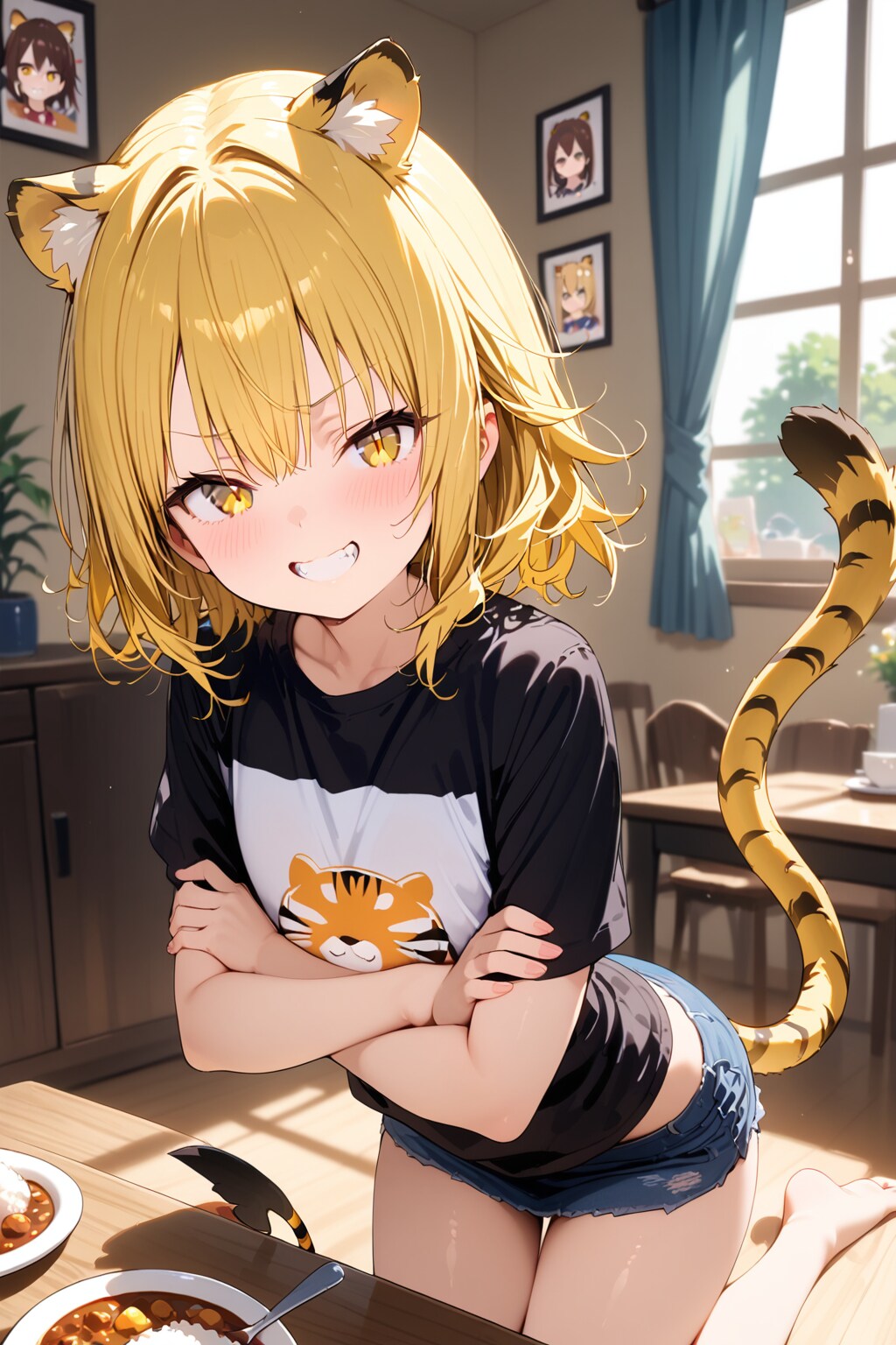 ニシシ、あるじのだけ超激辛にしてやったぜ!!