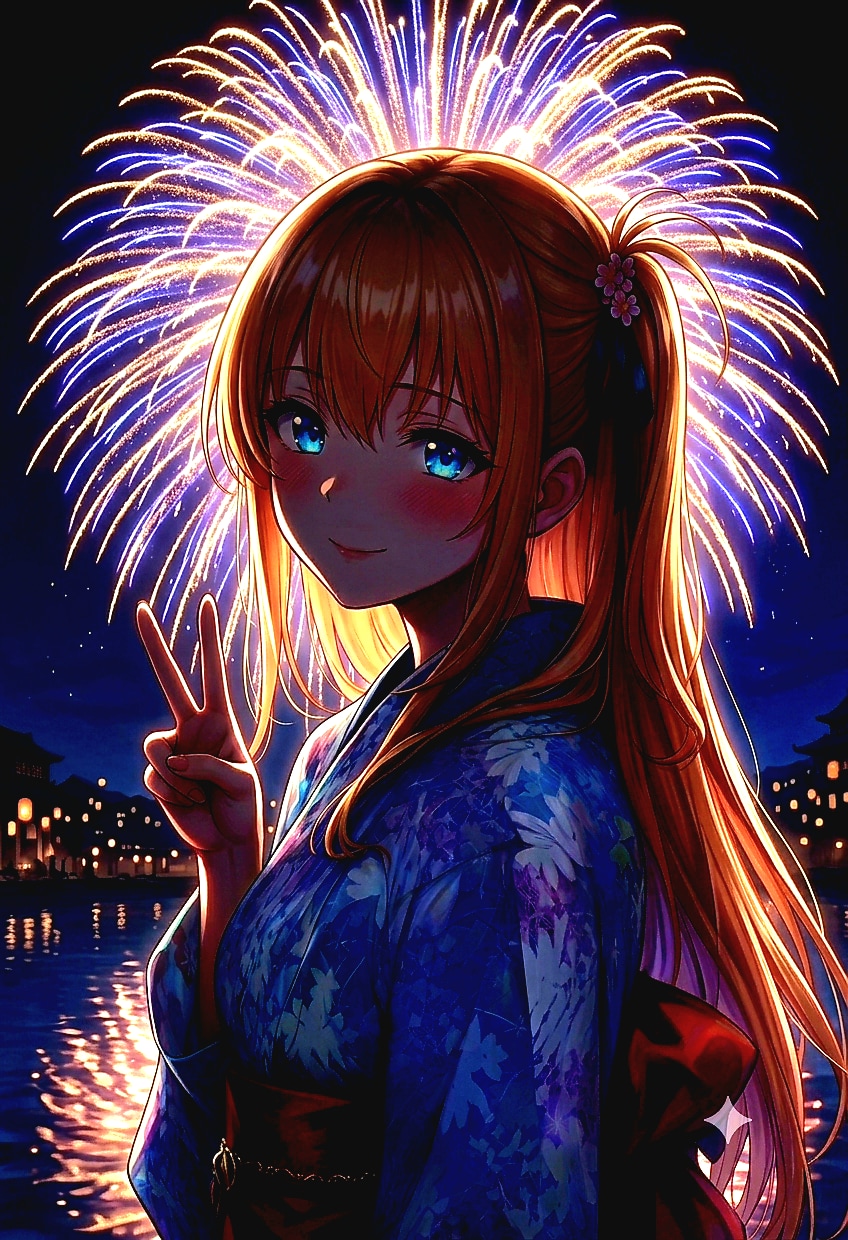 夏祭り　花火大会 | の人気AIイラスト・グラビア