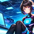 コンピュータと黒髪短髪男性★その2(4枚) 4枚目