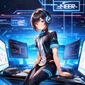 コンピュータと黒髪短髪男性★その2(4枚) 3枚目