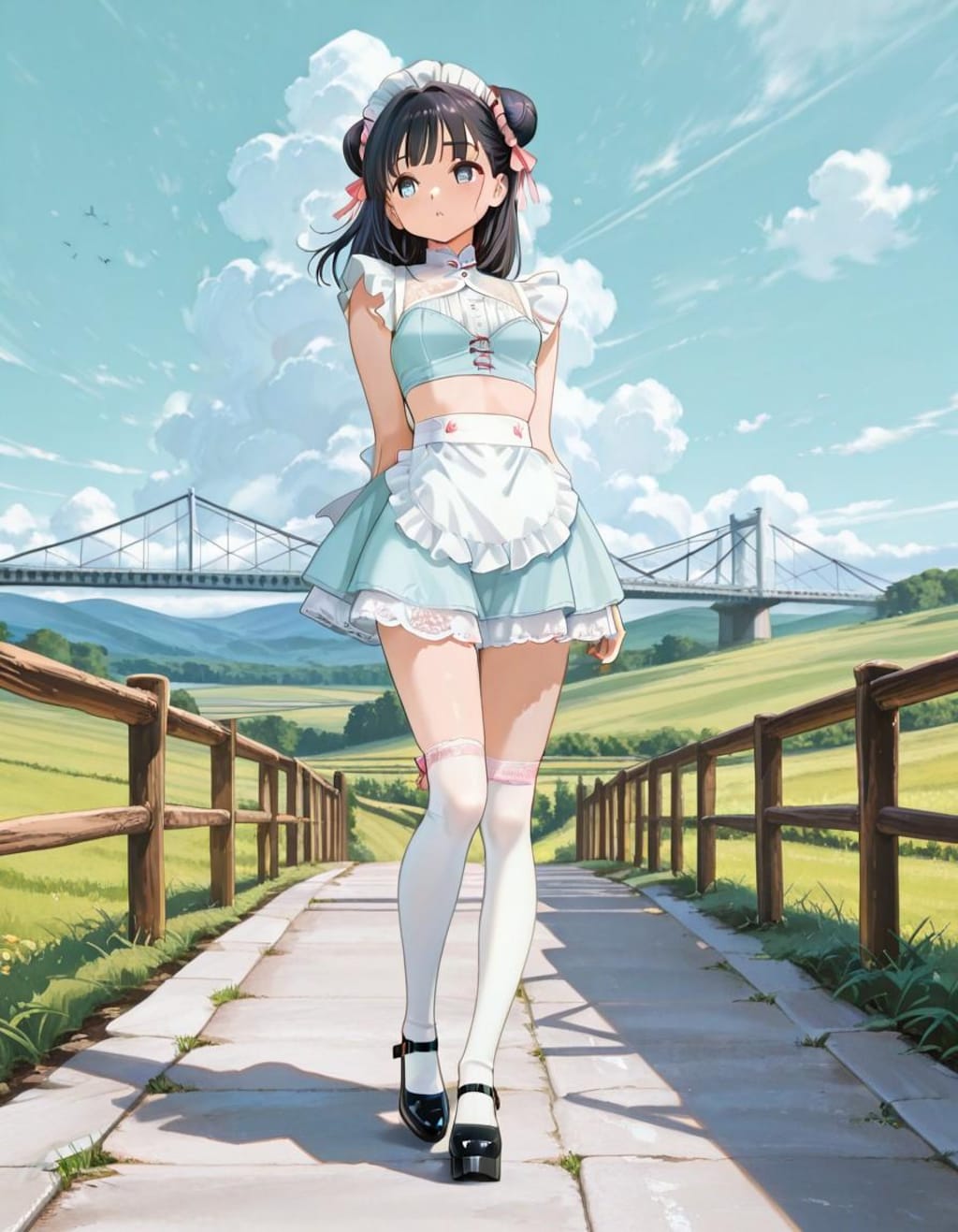 田舎で浮く格好の子