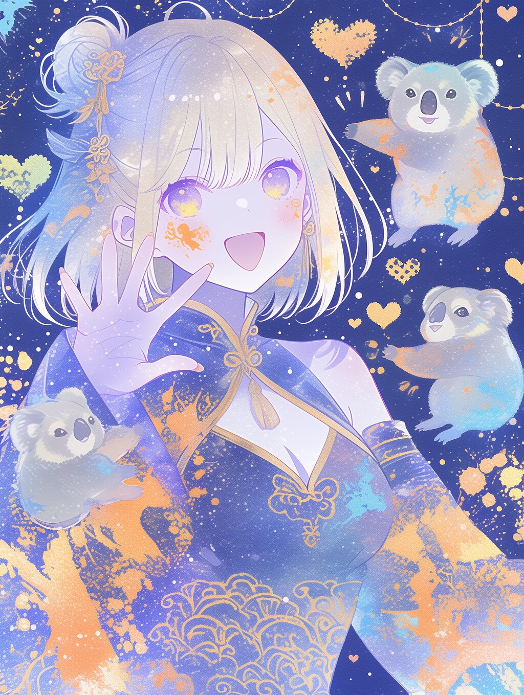 コアラと女の子