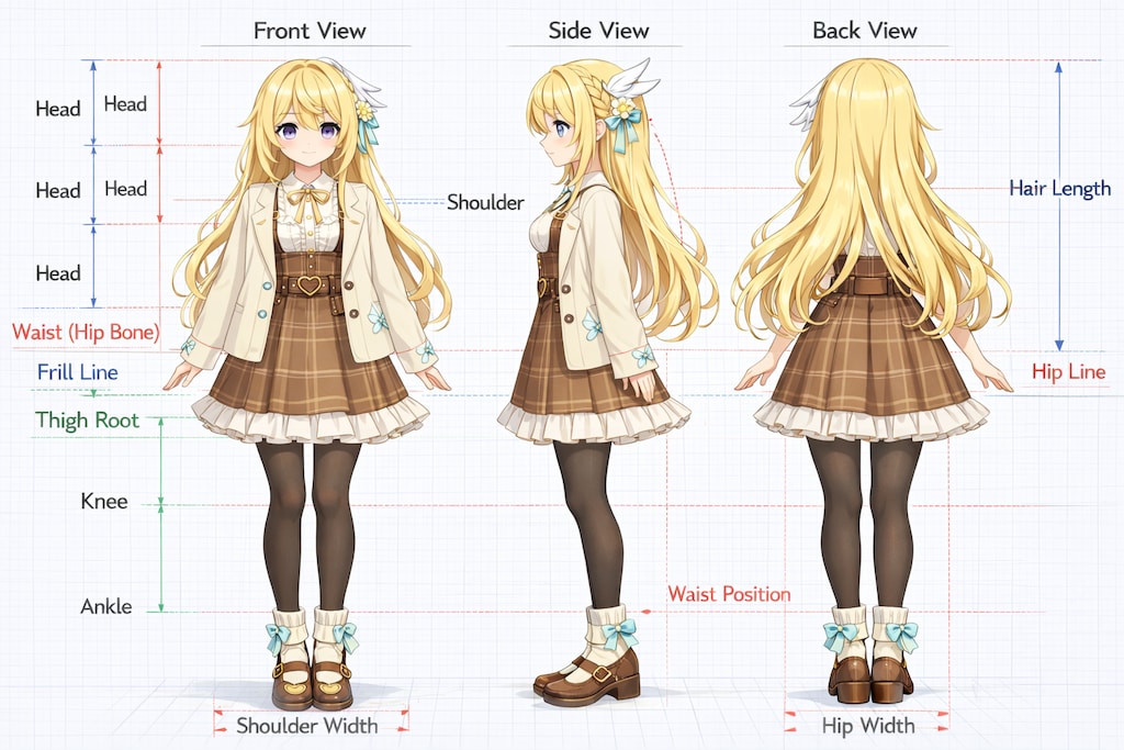 桜並木を歩く三人 ― 春光に溶けるフォトリアルアニメ融合