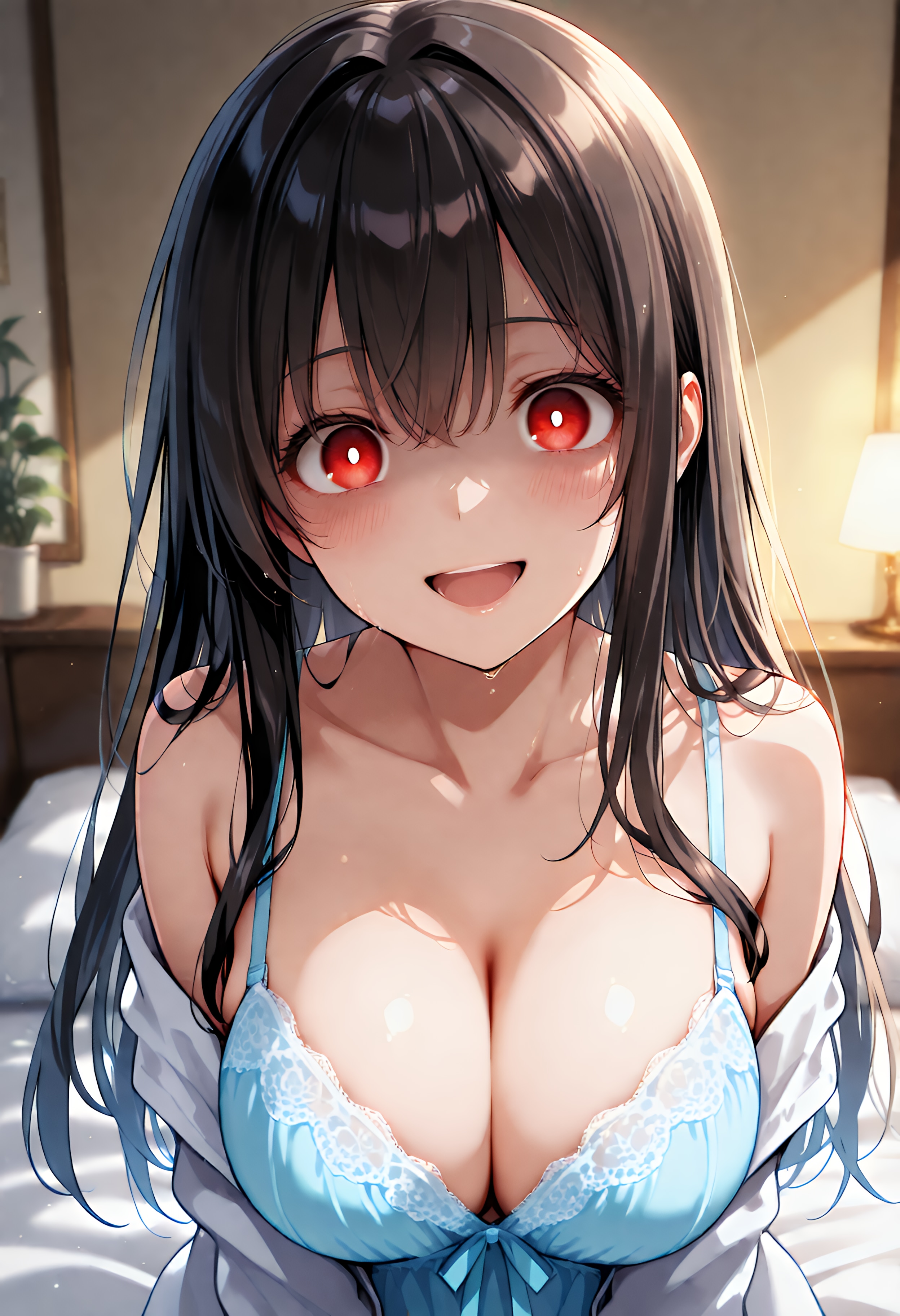 私のおっぱい見てよ
