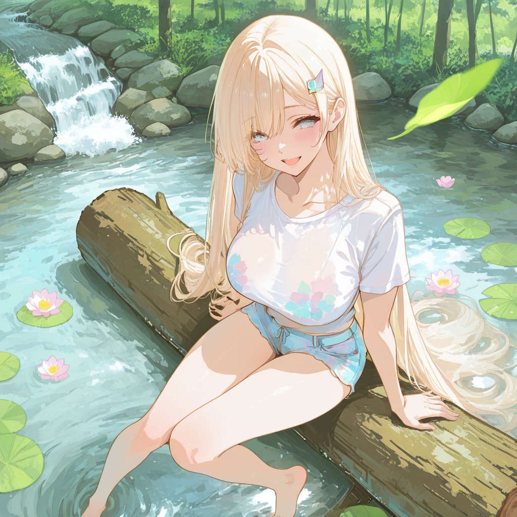 川遊び