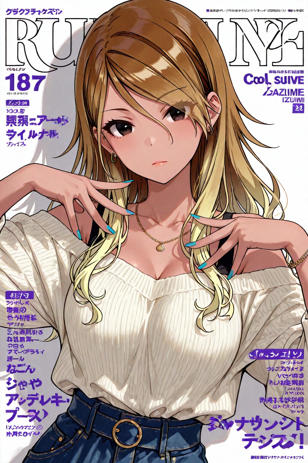 雑誌の表紙 愛依