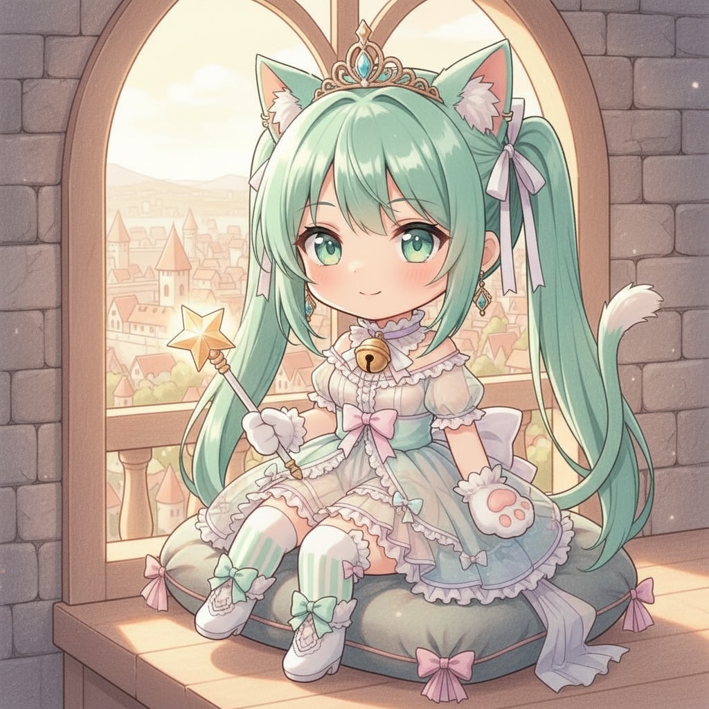 みどツイにゃん。猫姫