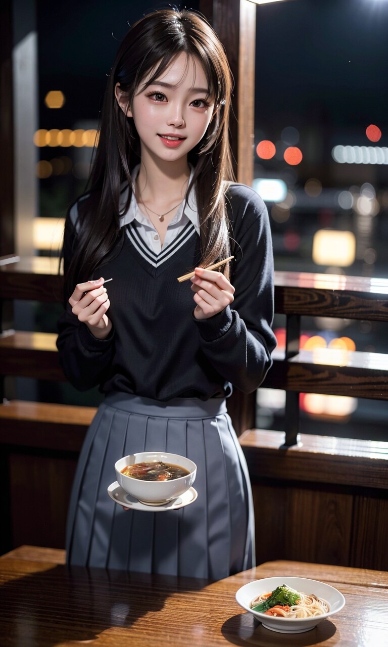 浮いちゃった！ラーメン！！