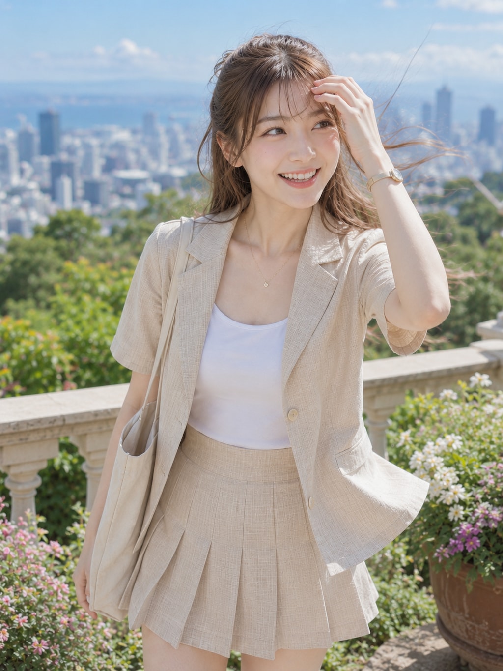 ハーブ園で彼女とデート