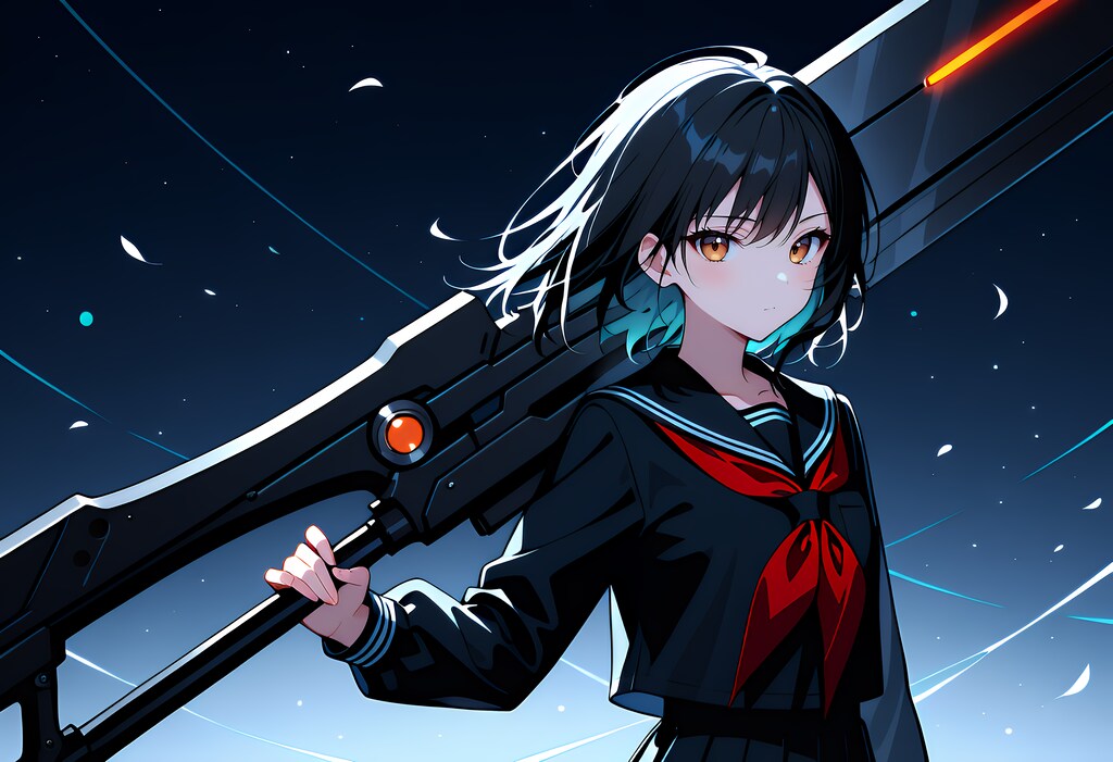 か弱い女に巨大武器