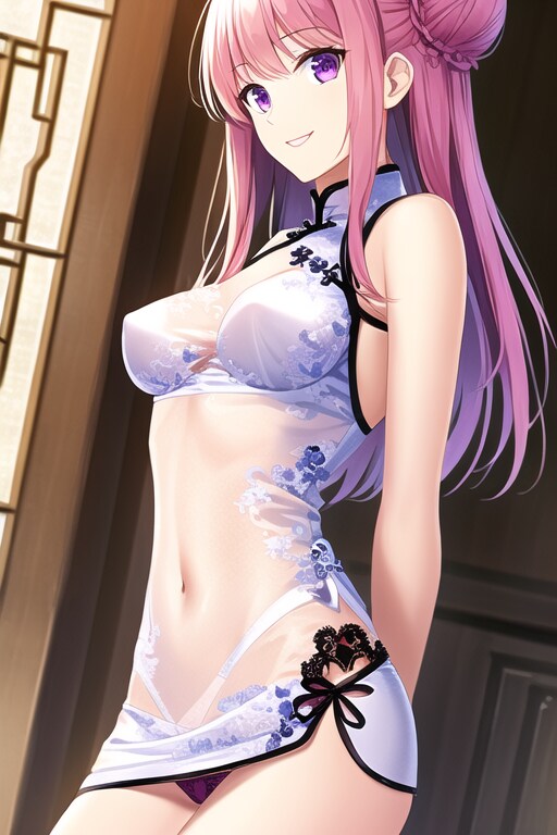 透けるチャイナ服