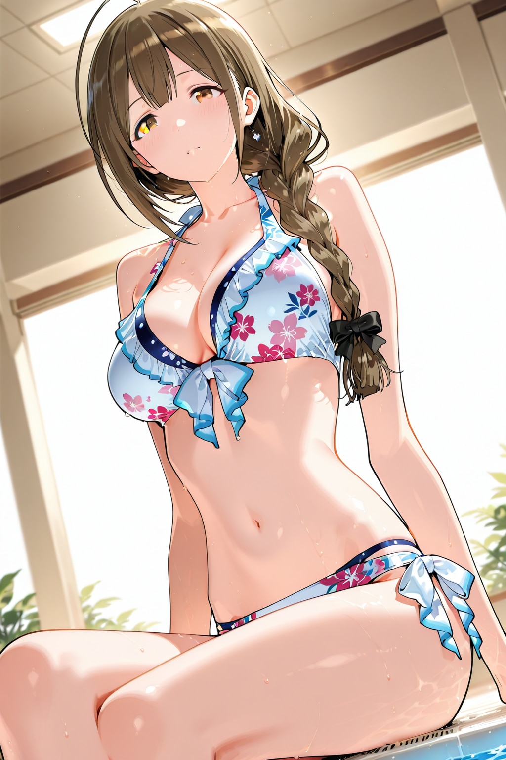 コンサートまでの時間・・・プールサイドで新しい水着って何だか嬉しい。