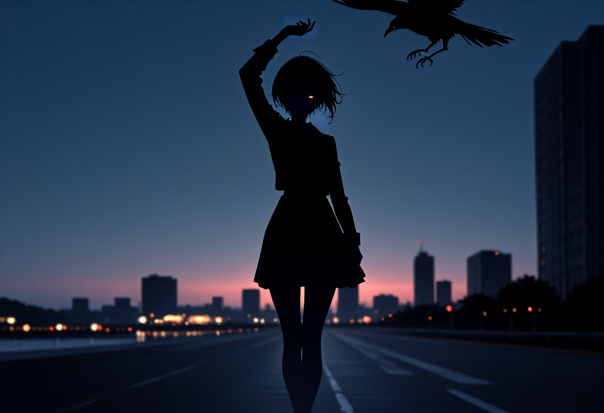 Night Crow | の人気AIイラスト・グラビア