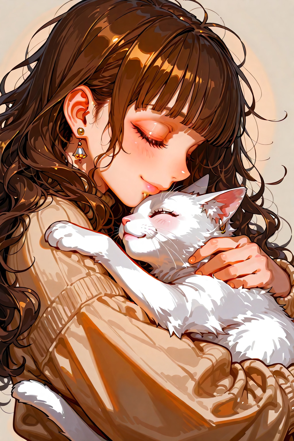 girl＆cat | の人気AIイラスト・グラビア