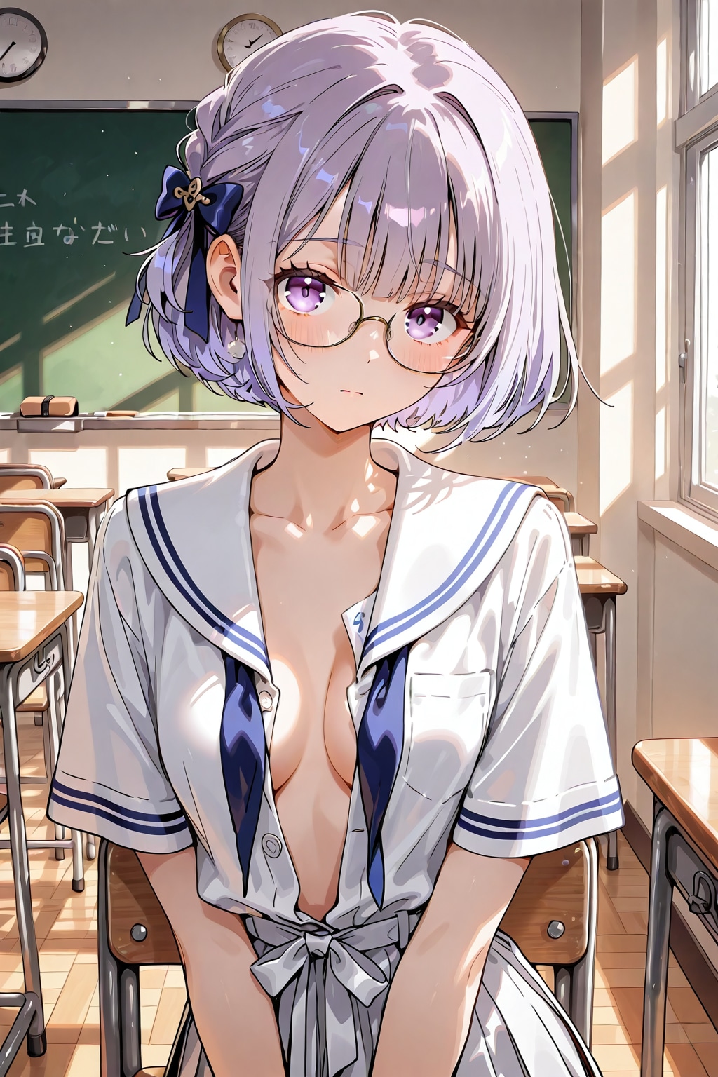 セクシー前開きセーラー服