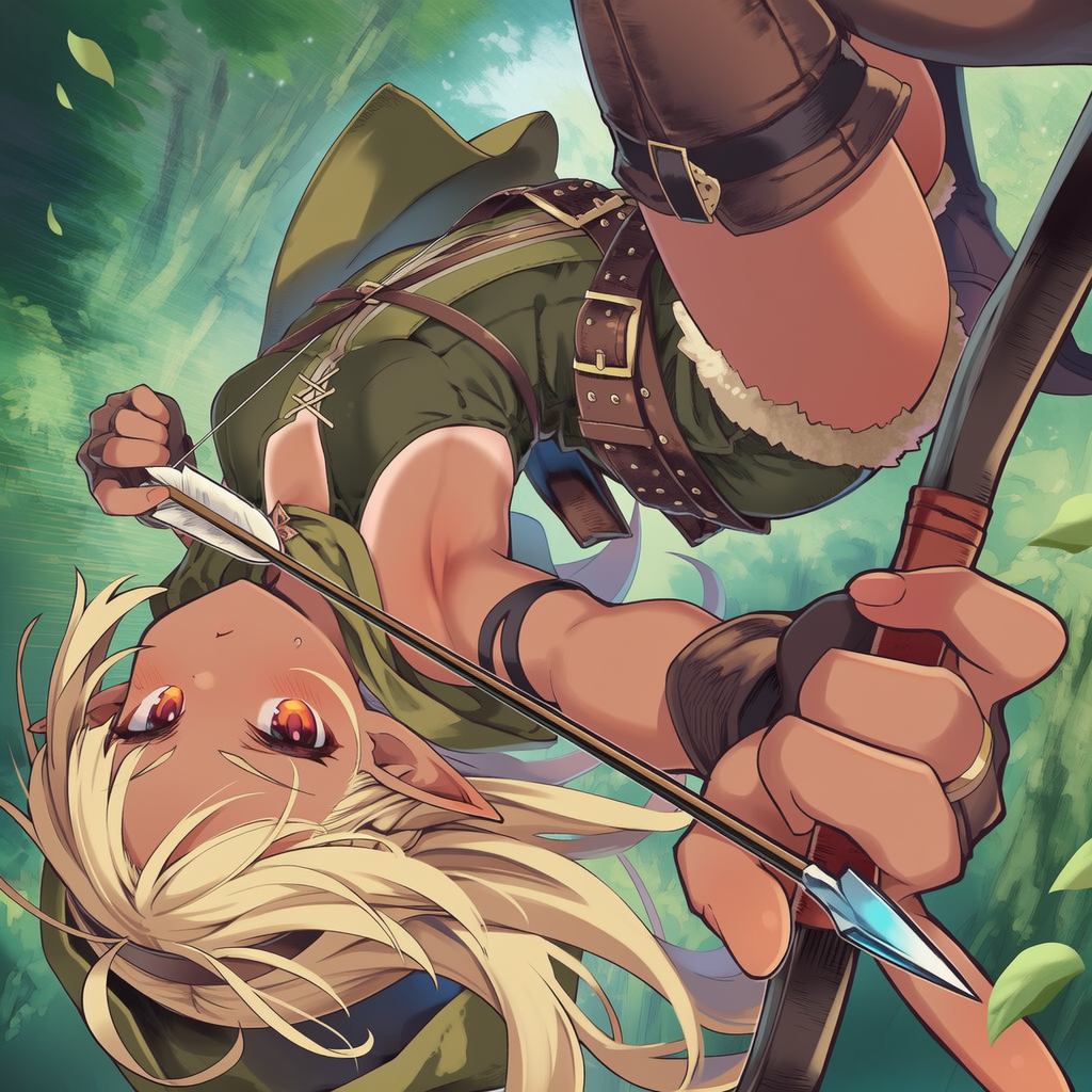 去年の今頃はエルフ弓手ちゃんを作ってました