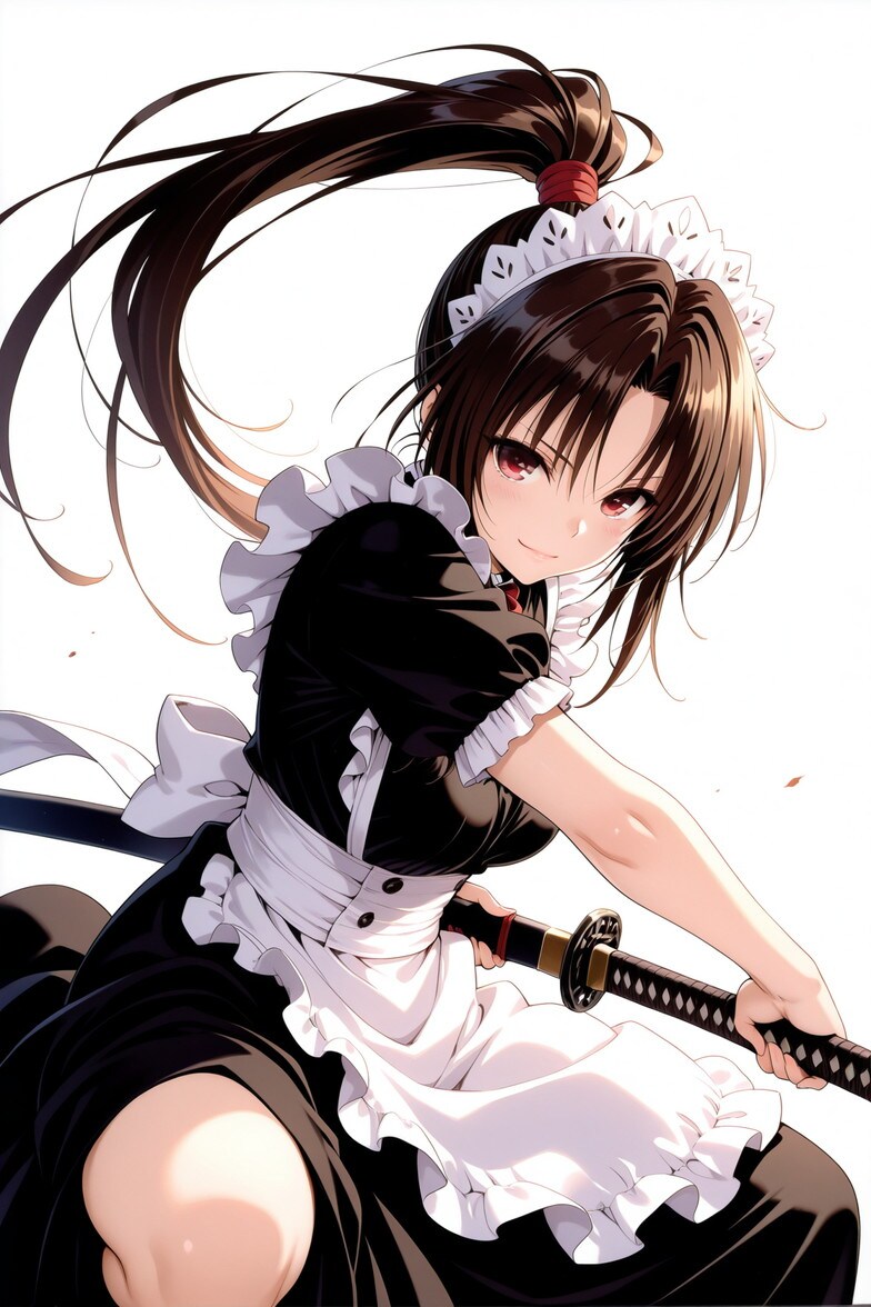 メイド　刀 | の人気AIイラスト・グラビア