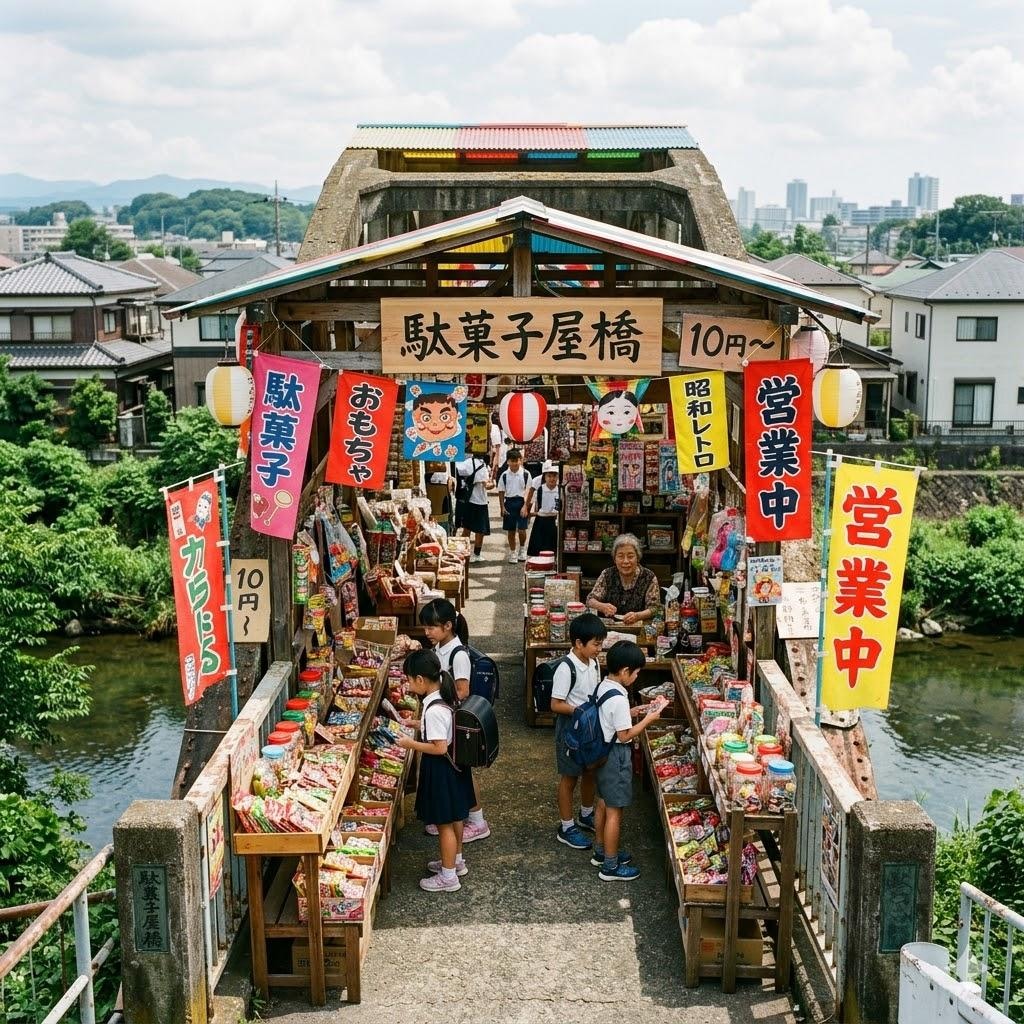 橋の駄菓子屋