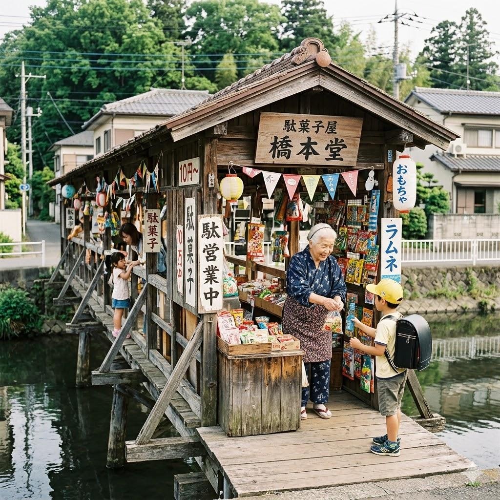 橋の駄菓子屋