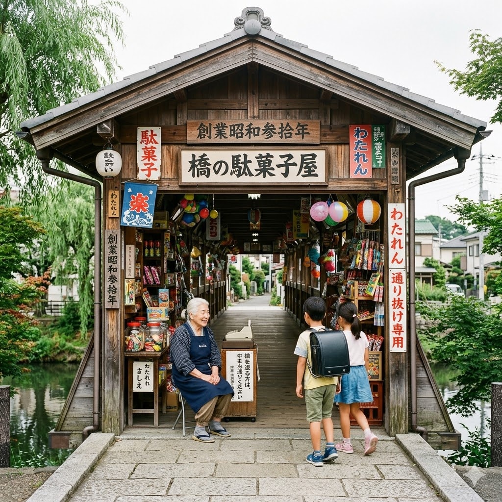 橋の駄菓子屋