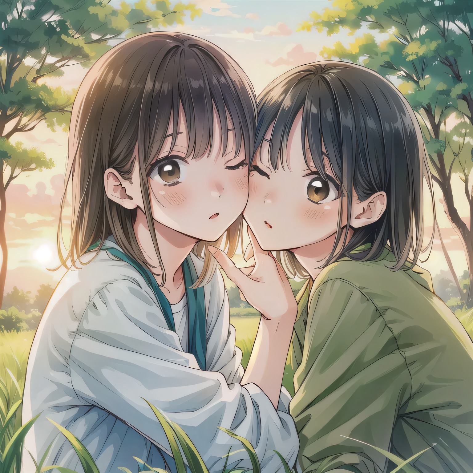 茶髪ボブの少女３ | の人気AIイラスト・グラビア