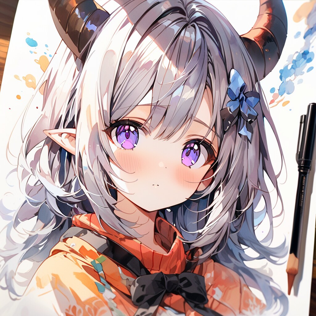 何故か鬼になったVEGAちゃん。 | の人気AIイラスト・グラビア