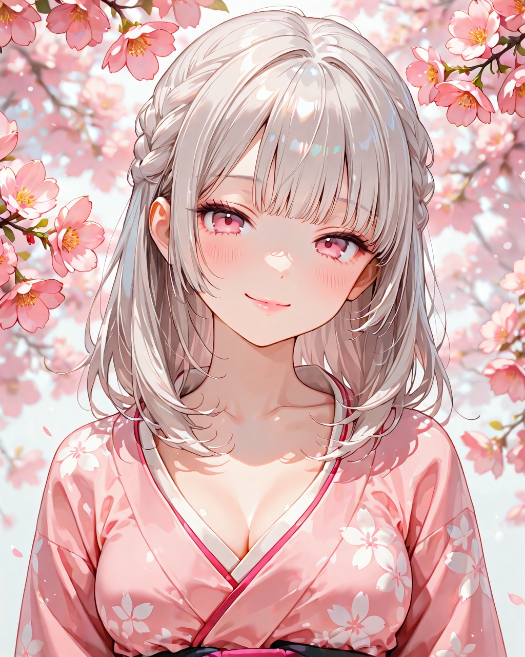 桜着物 | の人気AIイラスト・グラビア