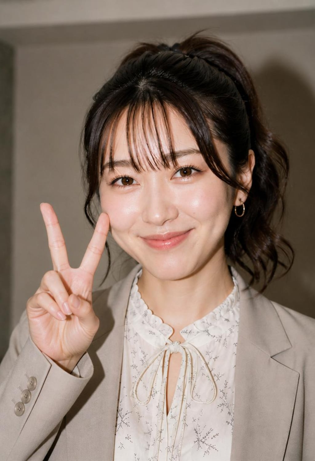 普通のアンケートと騙されて怪しい撮影をされたお堅い仕事の女性