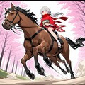 アイちゃんと馬の疾走 2枚目