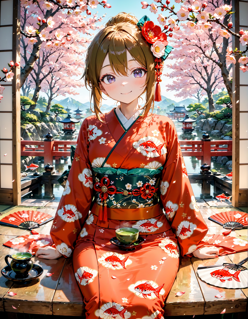 今日は扇の日。鯉の日。緑茶の日