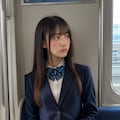 電車でたくし上げJK02 3枚目