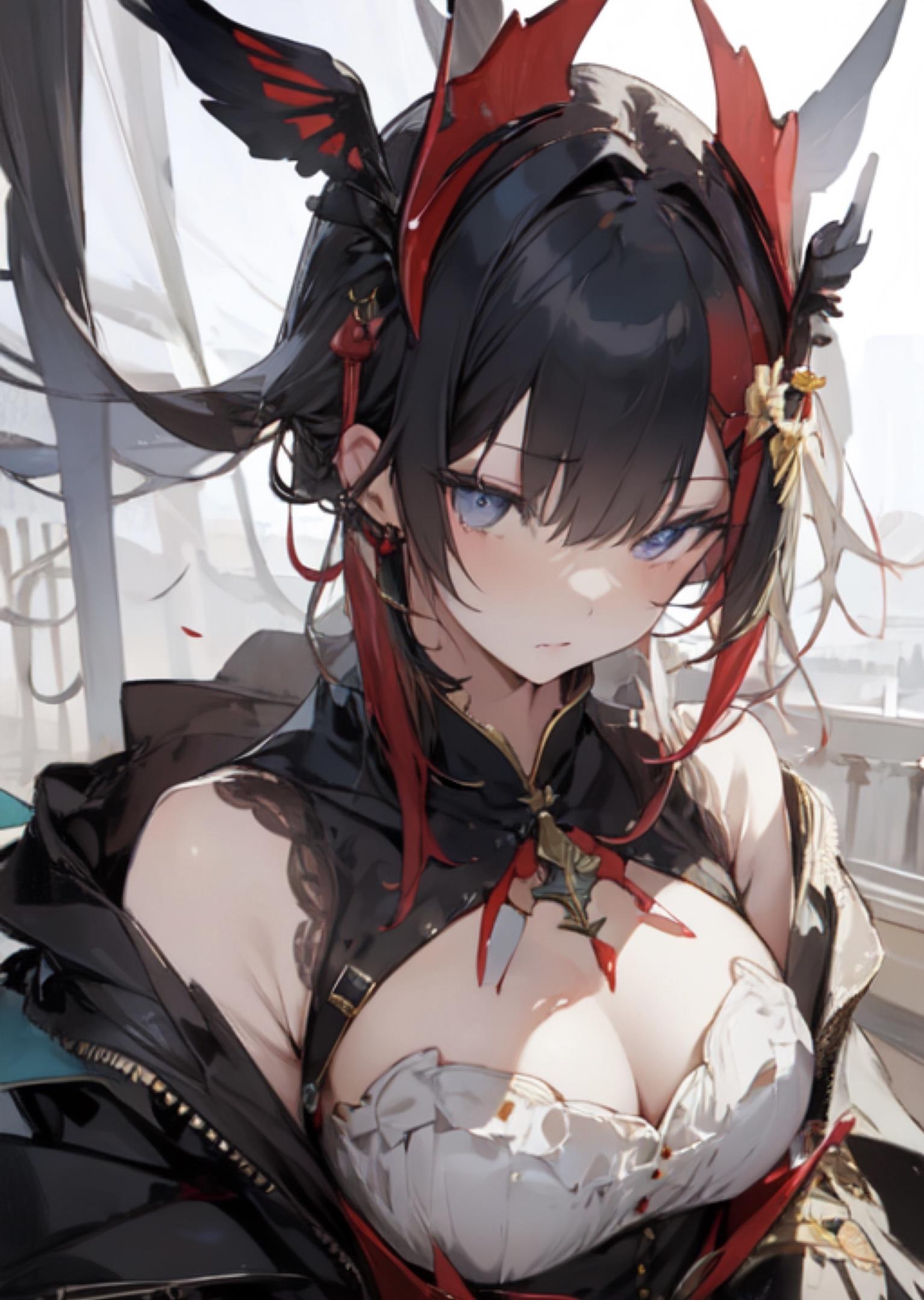 黒衣のメイド - 魅惑のデジタルアート