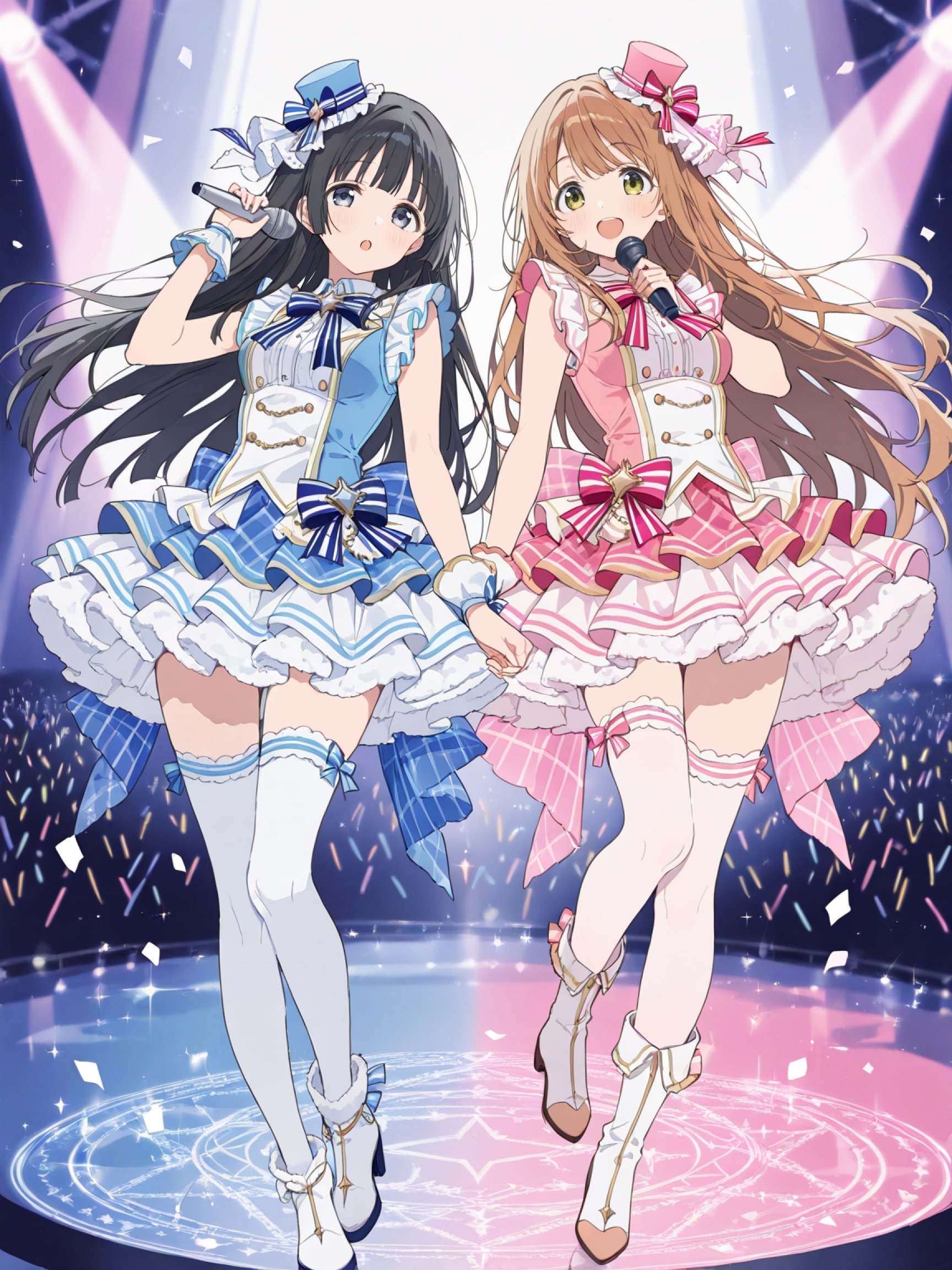 まゆ＆めぐ のカラオケライブ！ | の人気AIイラスト・グラビア